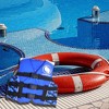Swimline Children's USCG Approved Swimming Pool Camouflage Vinyl Life Vest - Blue/Black - Youth Large - 4 of 4