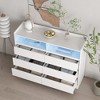 Bella Depot 51.18''W 6 Drawer Dresser with LED Lights - 4 of 4