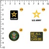 Army 50ct Vinyl Large Deluxe Stickers Variety Pack - 2 of 4