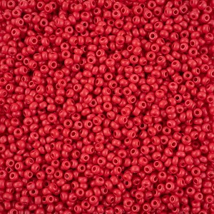 John Bead Czech Glass Seed Beads 8/0 Terra Intensive Red Matte, 500g - 1 of 1