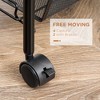 HDZNVF 5 Tier Utility Rolling Cart, Metal Storage Cart, Kitchen Cart with Removable Mesh Baskets - 4 of 4