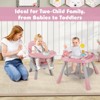 Safstar 16-in-1 Baby High Chair with Activity Center Booster Seat Building Block Table - 4 of 4