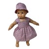 Pastel Pink & Blue Check School Uniform for 14–16 Inch Baby Dolls - 2 of 4