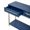 GlasFlength Console Table with Drawers - Narrow Sofa Table for Living Room, Hallway, and Entrance, Blue, 45.5"*14.8"*33.3" - 4 of 4