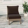 WestinTrends  Avalon Outdoor HDPE Deep Seating Modular Armless Patio Chair with Patio Cushions - 2 of 4