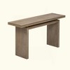 KIGFTSOD Uniquely Designed Ash Veneer Console Table, Modern Style, Clever Tabletop Design for Entryway, Hallway, Living Room, Foyer - 4 of 4