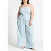 ELOQUII Women's Plus Size Drawstring Waist Pull On Pant - 4 of 4