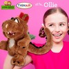 Living Puppets: Ollie The Brown Dragon - 14" Plush Hand Puppet, Handmade, Moving - 3 of 4