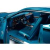 1971 Dodge Charger R/T 426 Hemi Blue Metallic with Black Stripes "Class of 1971" 1/18 Diecast Model Car by Auto World - 4 of 4