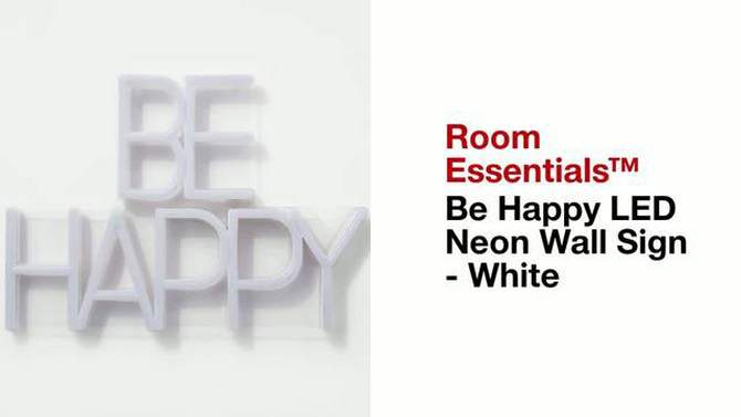 Neon Wall Sign White - Room Essentials™, 2 of 11, play video