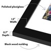 Americanflat Poster Frame with Mat - Wooden Picture Frame with Plexiglass Cover - 3 of 4