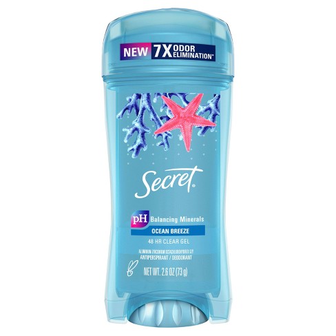 Secret Fresh Antiperspirant & Deodorant Clear Gel Chill Ocean - 2.6oz :  Target