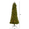 Nearly Natural 8.5-ft Slim Colorado Mountain Spruce Artificial Christmas Tree with 900 (Multifunction with Remote Control) - 2 of 4