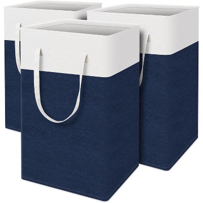 laundry basket 3-Pack, laundry hamper, Hamper with handles, collapsible laundry baskets, Waterproof dirty clothes hamper