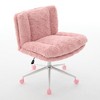 MOEPISY Wider seat Office Chair, Adjustable Desk Chair Swivel Office Chair, Pink - 4 of 4