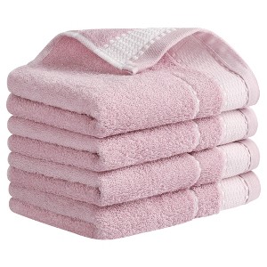 REGALWOVEN Cotton Soft Absorbent Hand Drying and Face Washing Bathroom Decorative Towel 14" x 28" - 1 of 4