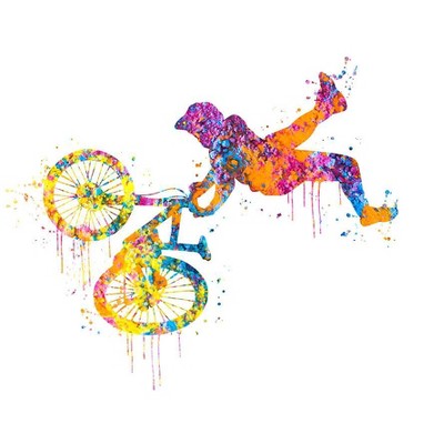 Poster Master Watercolor Cyclist No3