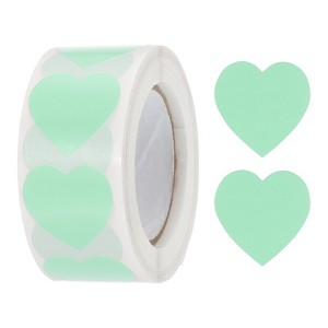 Unique Bargains Self-Adhesive Heart Decoration Sticker for Envelope Wedding 500 Pcs - 1 of 4