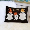 ChicFurnit Bed Pillows Halloween White Ghosts Pillow Fall Pillow Autumn Pumpkin Pillow for Halloween Home Decor, Black, 14"*1"*20" - 4 of 4