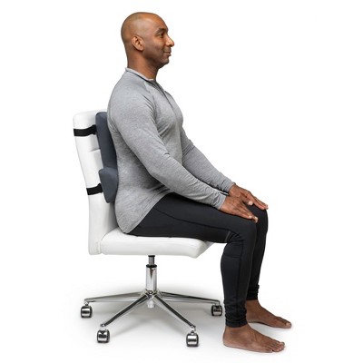 Adjustable Gray Foam Full Back Support Cushion
