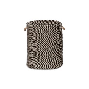 Colonial Mills Cabana Woven Hampers - Black 17"x17"x22" - 1 of 4