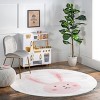 Nuloom Crystal Rabbit Kids Pet Friendly Machine Washable Area Rug - 2 of 4