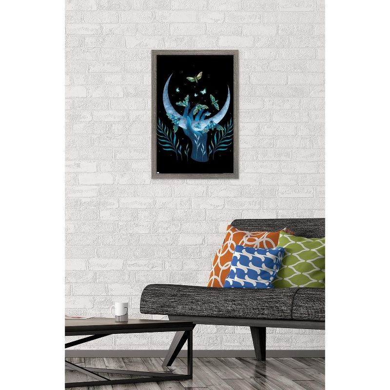 Trends International Episodic Drawing - Moth Hand Framed Wall Poster Prints, 2 of 7