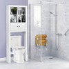 Costway Over the Toilet Storage Rack Bathroom Space Saver w/ Adjustable Shelf & Cabinet - 3 of 4