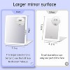 FUNTOUCH Rechargeable and Portable 10x7.5 Large Travel Makeup Mirror with 10X Magnification ,3 Color Lights with Touch Screen Dimming - 3 of 4