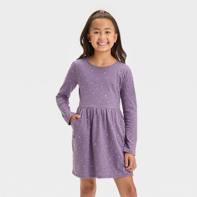 Cat and jack purple dress best sale