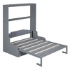 TIRAMISUBEST Queen Size Murphy Bed Wall Bed with Cushion, Space Saving Folding Murphy Cabinet Bed with Sofa for Bedroom Guestroom - 3 of 4