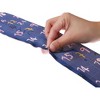INSPIRE CHIC Women's Striped Printed Skinny Long Satin Silky Neck Scarves 1Pc - 4 of 4