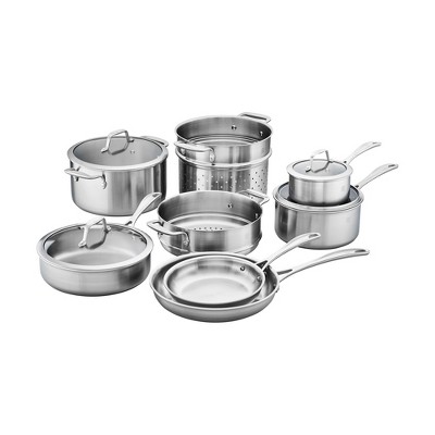 ZWILLING Spirit 3-ply 12-pc Stainless Steel Cookware Set