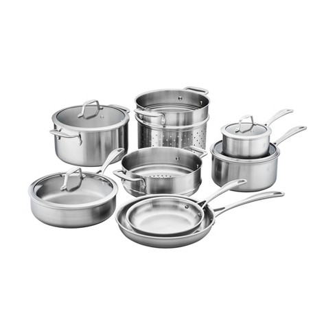 ZWILLING Spirit 3-ply 7-pc Stainless Steel Cookware Set 