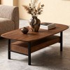 Gaoyangjiaju 47.2 Inch Wooden Coffee Table with Storage Drawers - 2 of 4