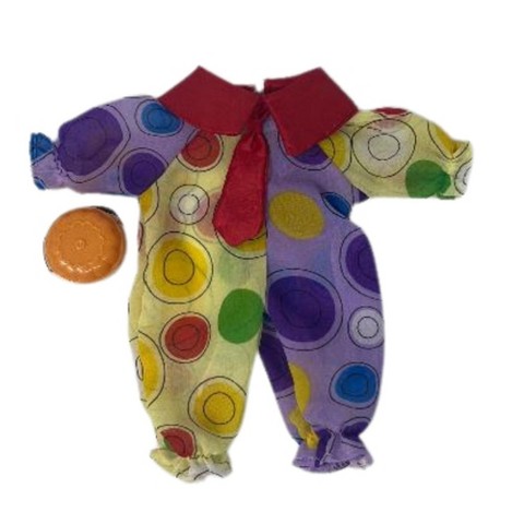 Детские куклы Doll Clothes Superstore Clown & Circus Costume with Trick or Treat Bucket for 12 Inch Baby Alive & Little Baby Dolls