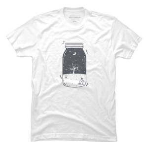 Men's Design By Humans Halloween in a jar By roc21 T-Shirt - 1 of 2