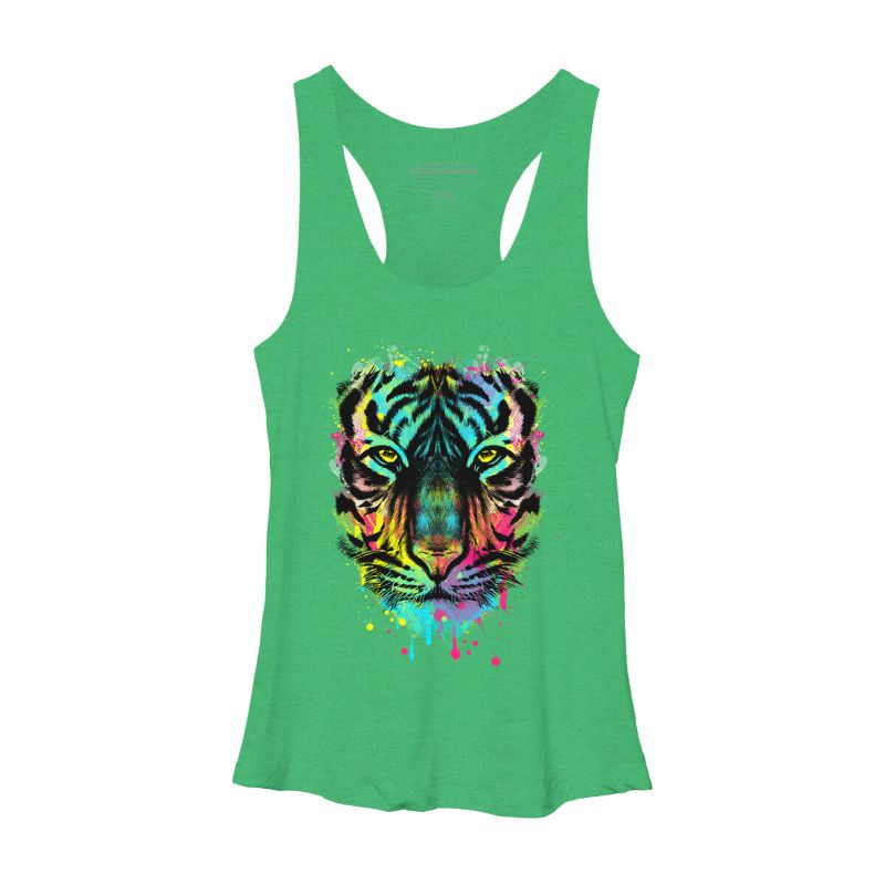 Women's Design By Humans Hunting For Colors By clingcling Racerback Tank Top, 1 of 4