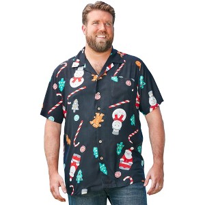 KingSize KS Island Printed Rayon Short-Sleeve Shirt - 1 of 4