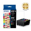 Epson T812 High Capacity Black and Standard Capacity Color Combo Ink Cartridges - 2 of 4