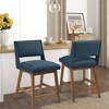 36.25" Boomerang Counter Height Barstool Navy - Ink+Ivy - 3 of 4