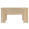 vidaXL Coffee Table Sonoma Oak 31.1"x19.3"x16.1" Engineered Wood - 3 of 4