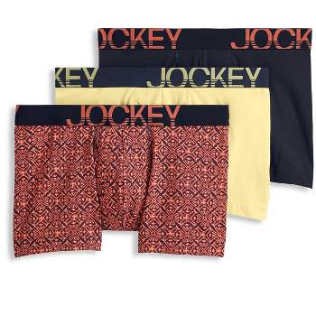  Jockey Men's Underwear ActiveStretch 4 Boxer Brief - 3 Pack,  Blue Chambray/Block Geo/Teal Breeze, S : Clothing, Shoes & Jewelry