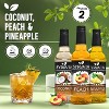 Syruvia Coffee Flavors Variety Pack: Coconut, Peach & Pineapple 25.4 fl oz Syrup - 2 of 4