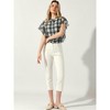 Allegra K Women's Skinny Ankle Jegging High Rise Casual Work Denim Pants - 2 of 4