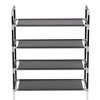 vidaXL Shoe Rack Black Metal Standard Shoe Rack Rectangular - 3 of 4