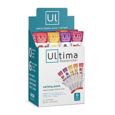 Ultima Replenisher Electrolyte Supplements Variety Pack Box - 20ct