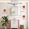 Keonjinn Metal Framed Rectangular Framed Recessed/Surface Mount Medicine Cabinet with Mirror - 3 of 4