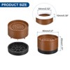 Unique Bargains Adjustable Anti-Slip Chair Table Round Furniture Risers 4 Set - 2 of 4