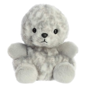 Aurora Mini Marina Harbor Seal Palm Pals Adorable Stuffed Animal Grey 4.5" - 1 of 4